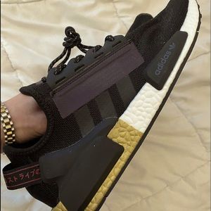 Black/Gold Adidas NMD,